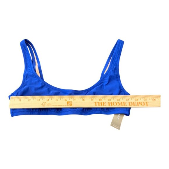 J. Crew Squareneck bikini top Royal Blue Medium - Picture 2 of 6